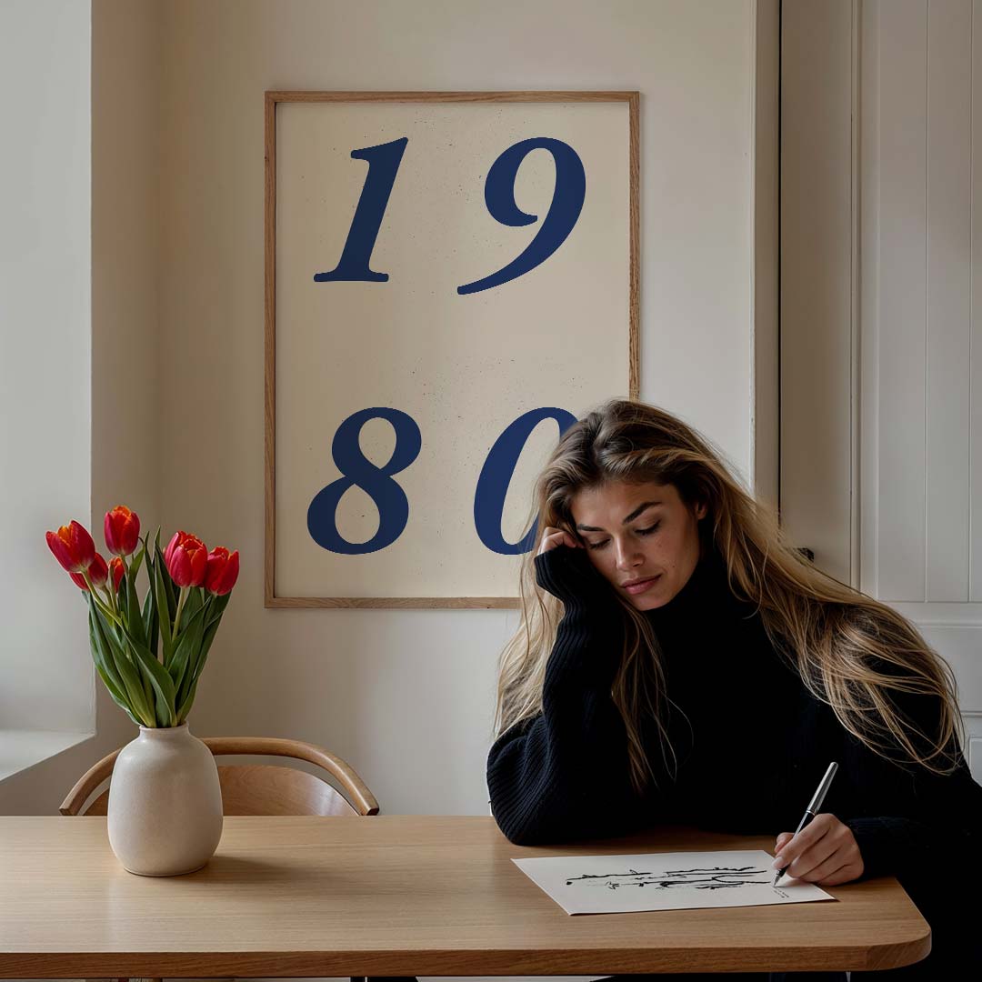 Retro 1980 Stijlvolle Kunstposter-WallArtistic