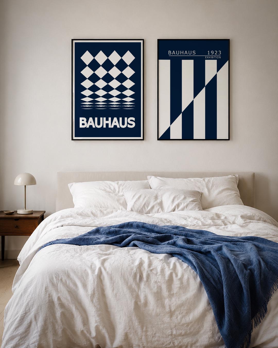 Ruitpatroon diepte Posterset