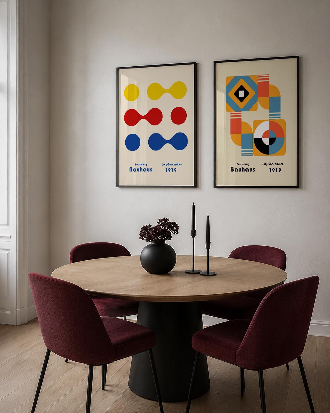 Kleurrijke vormen Posterset