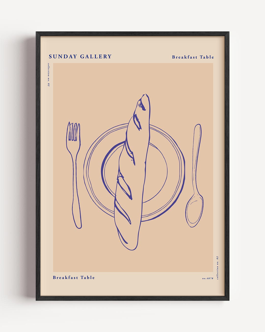 Stijlvolle Ontbijt Poster-WallArtistic