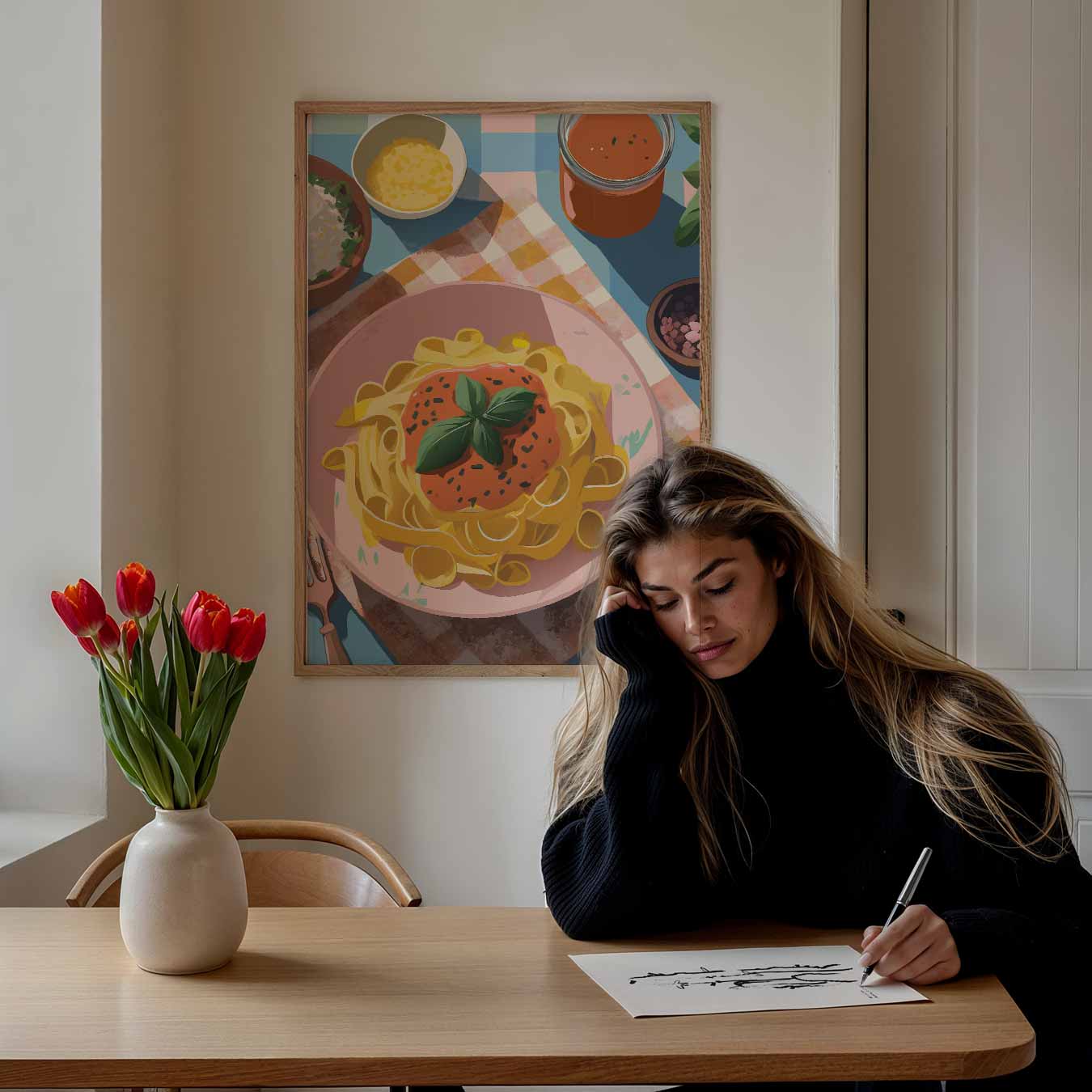 Italiaanse Pasta Poster-WallArtistic