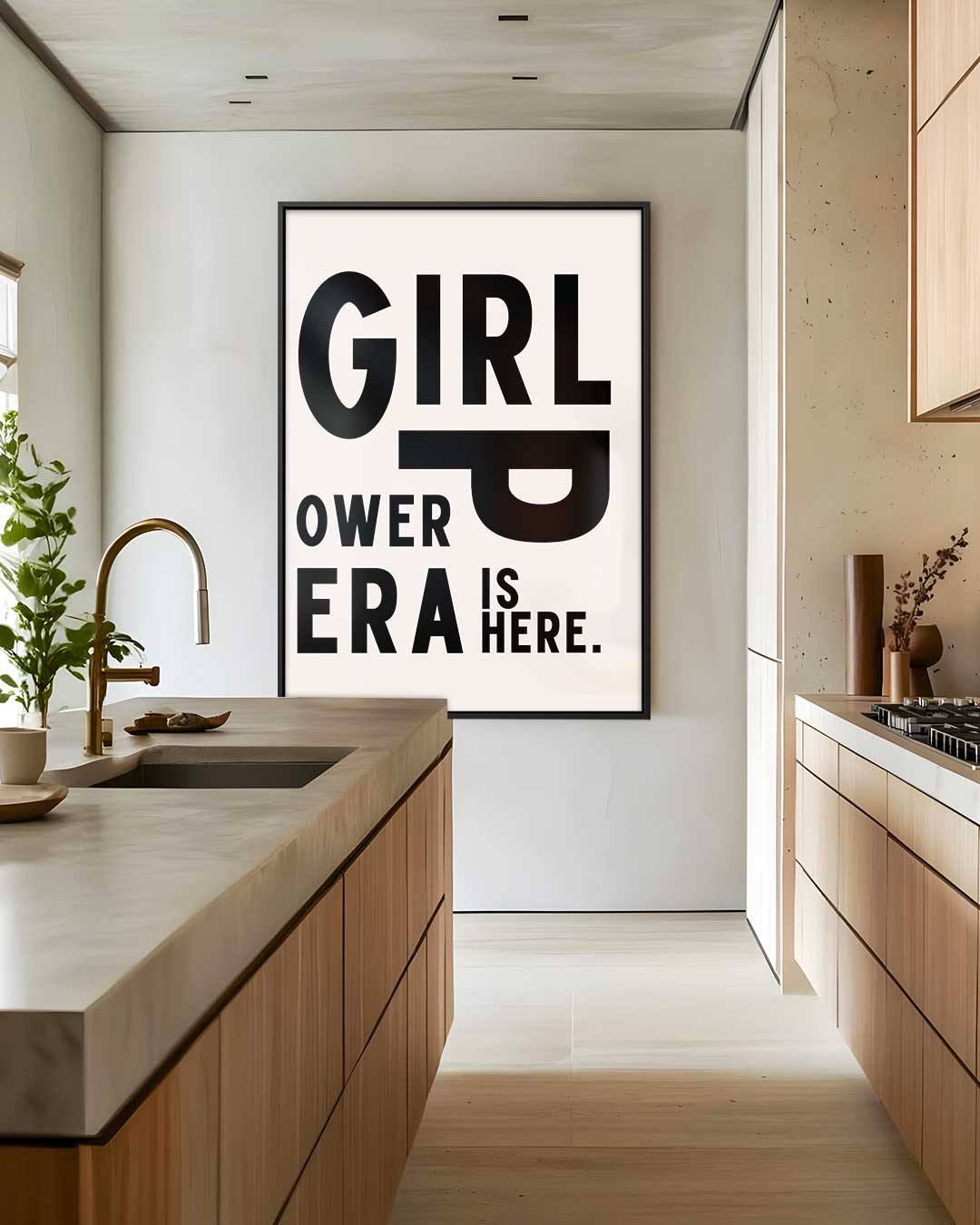 Girl Power Era Poster Kunstwerk-canvas-dibond-plexiglas-wanddecoratie-WallArtistic