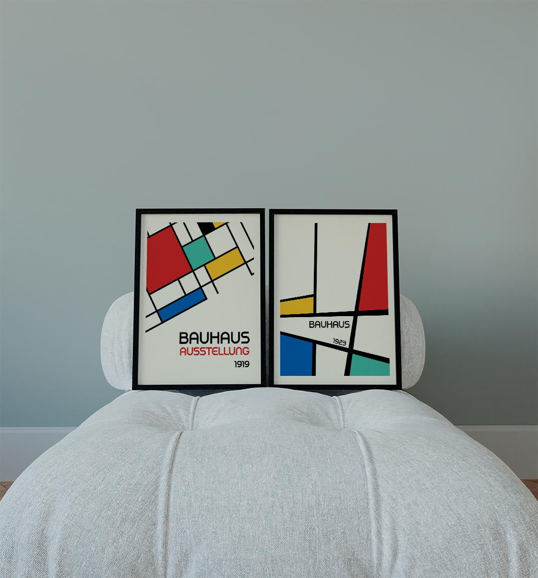 Kleurvlakken en lijnen Posterset