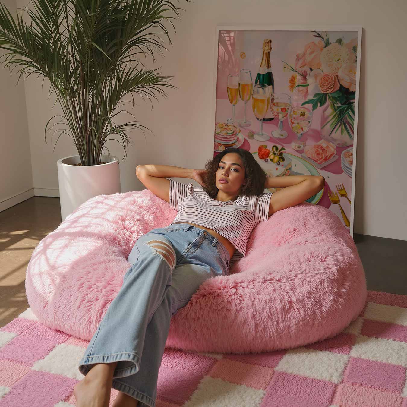 Romantische Brunch Tafereel Poster-WallArtistic