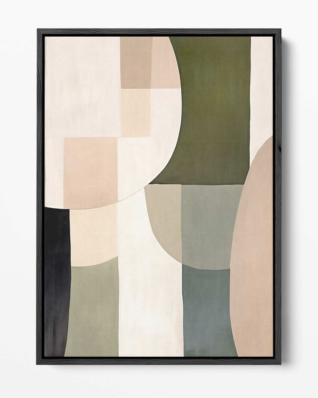 Harmonische Abstractie in Aardetinten Kunstwerk-canvas-dibond-plexiglas-wanddecoratie-WallArtistic