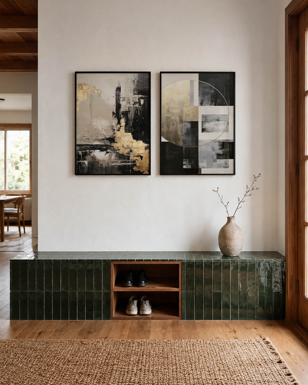 Goud en zwart harmonie Posterset