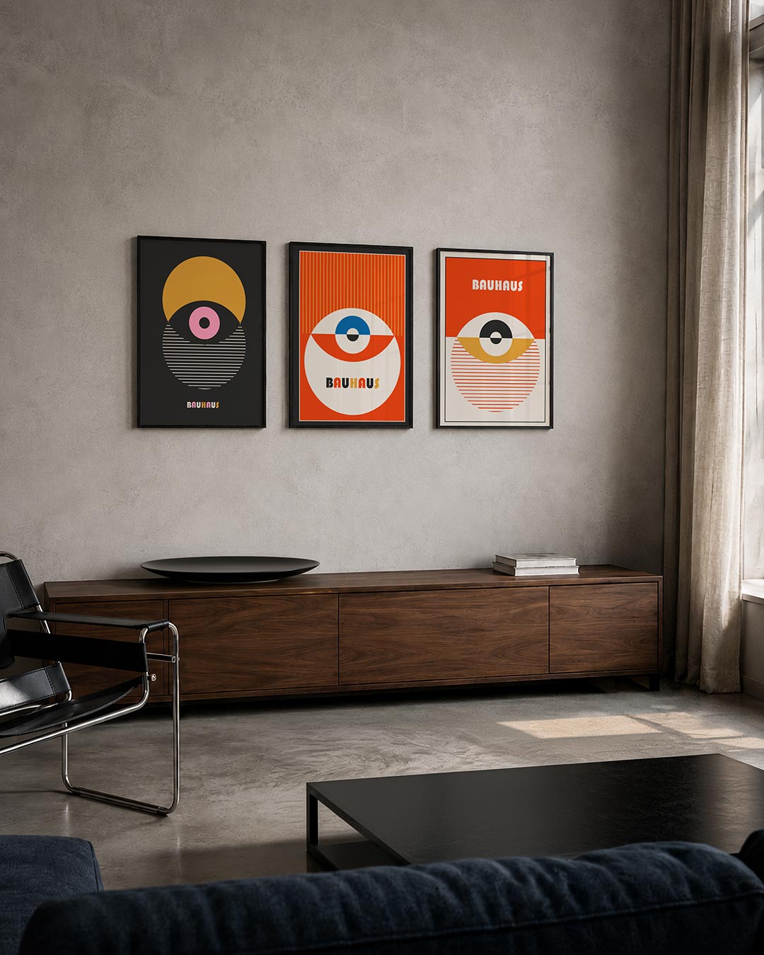 Kleurrijke cirkelcompositie Posterset