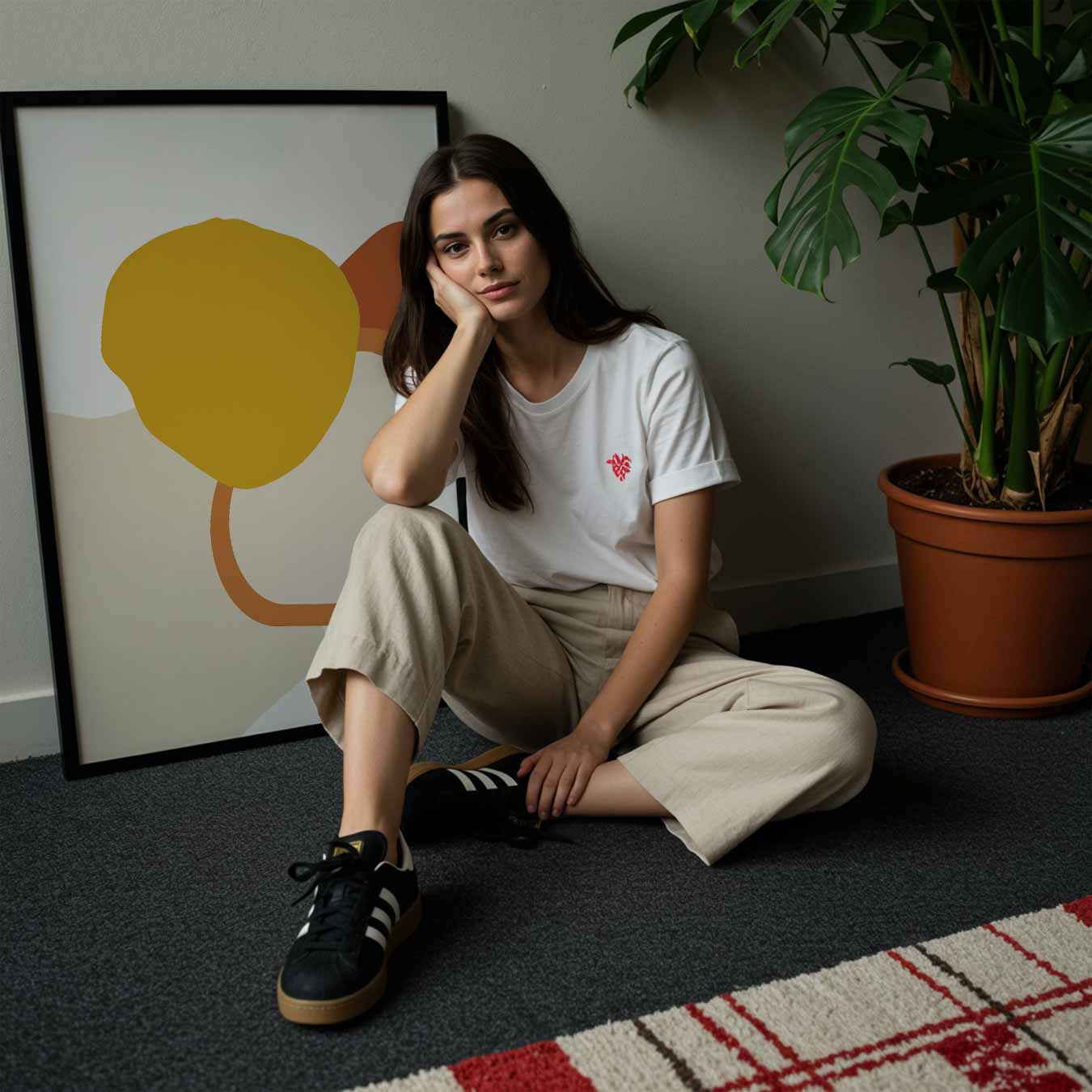 Vrolijke Abstracte Kunstposter