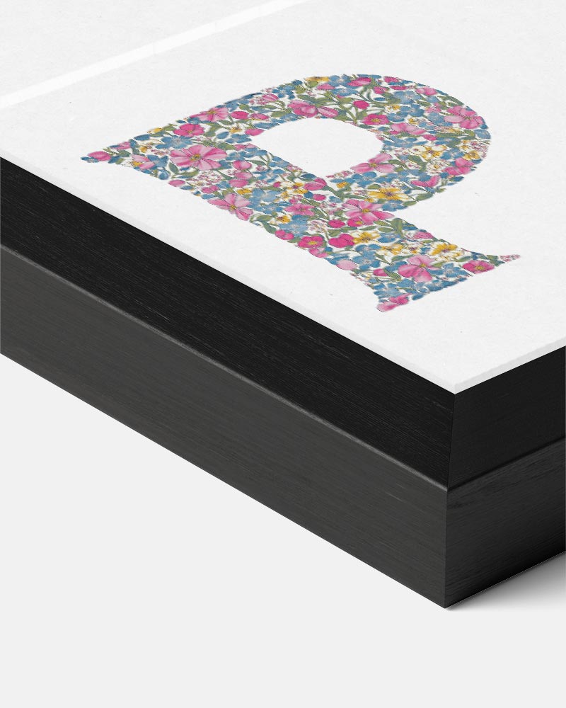 Bloemenletter P Poster