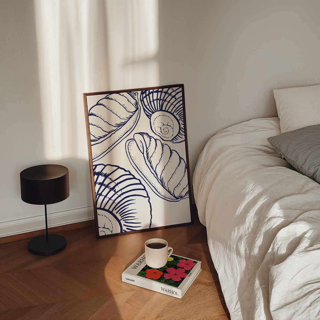 Elegante Schelpen Wanddecoratie Poster