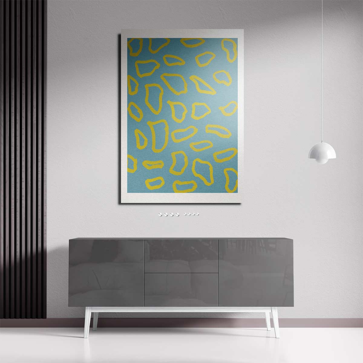 Speelse Geometrie Canvas Kunstwerk-canvas-dibond-plexiglas-wanddecoratie-WallArtistic