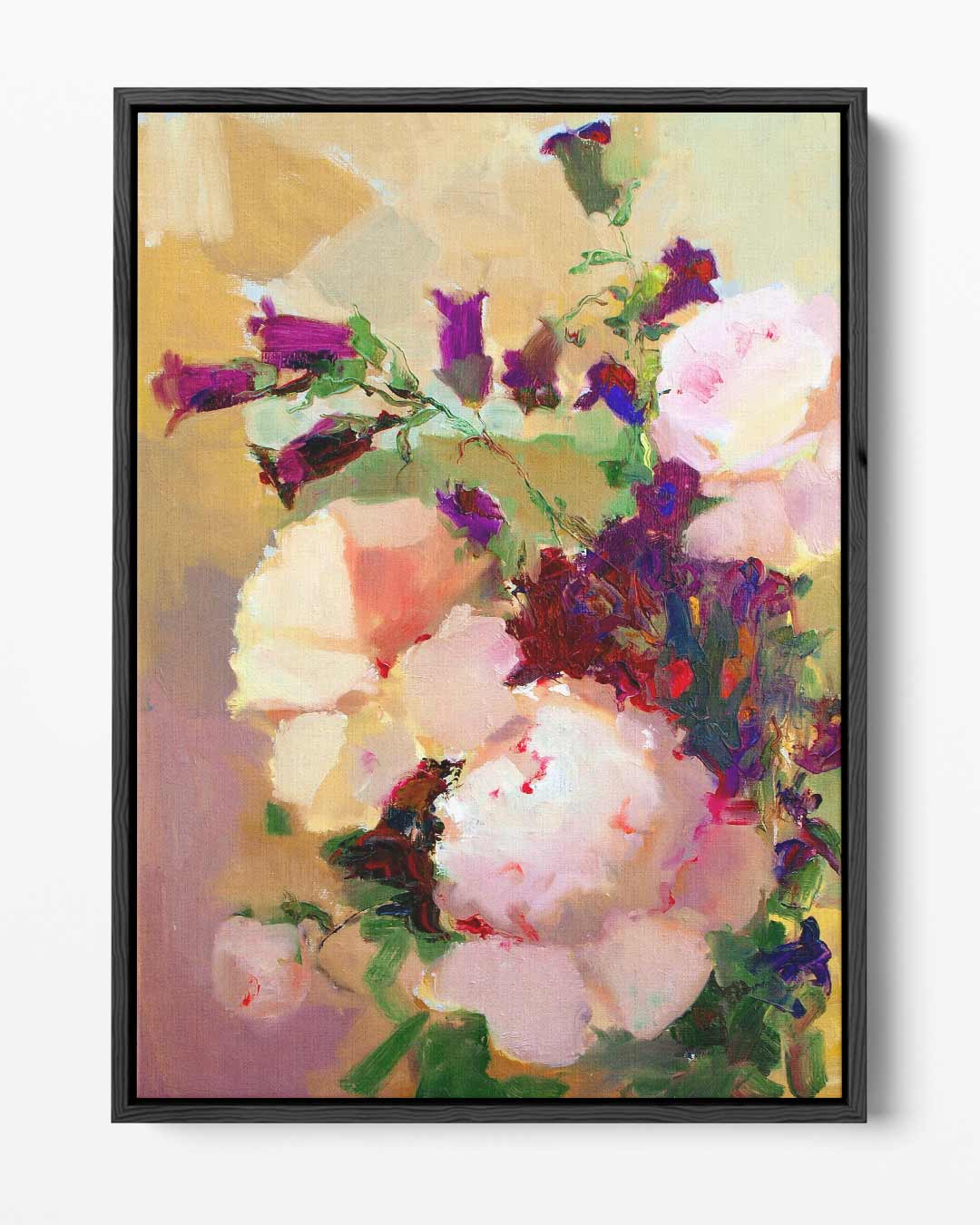 Bloemrijke Melodie Kunstwerk-canvas-dibond-plexiglas-wanddecoratie-WallArtistic