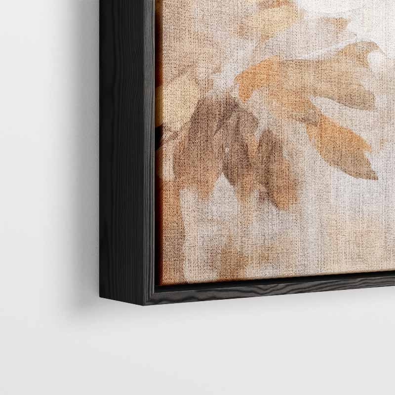 Floraal Gefluister in Neutrale Tinten Kunstwerk-canvas-dibond-plexiglas-wanddecoratie-WallArtistic
