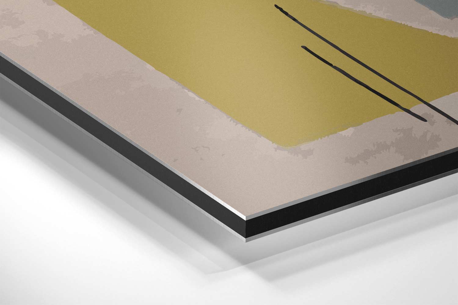 Abstracte Geometrische Vormen Kunstwerk-canvas-dibond-plexiglas-wanddecoratie-WallArtistic
