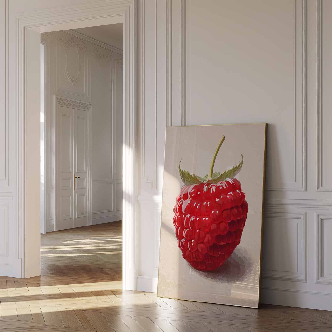 Romantische Frambozenposter
