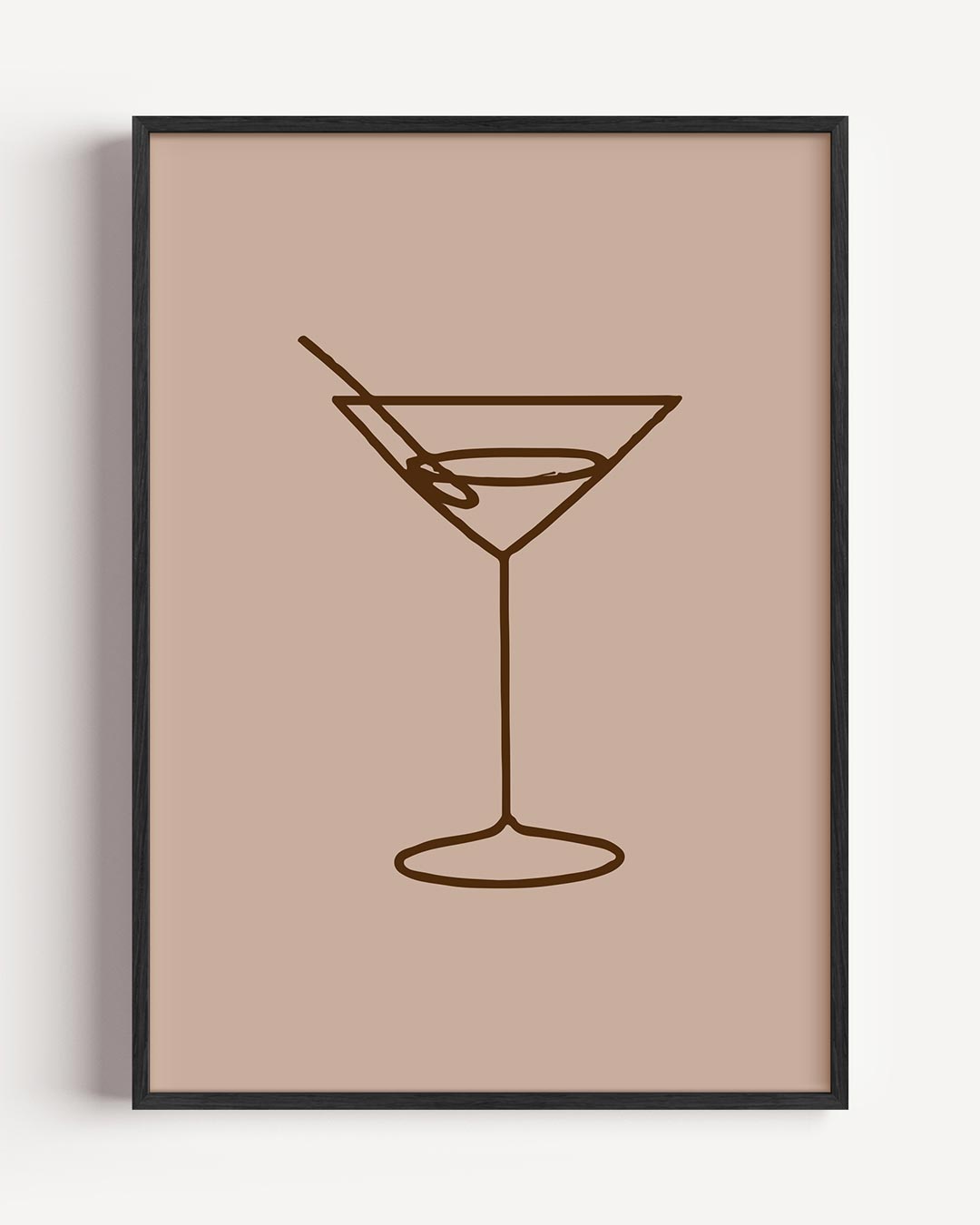 Minimalistische Martini Poster-WallArtistic