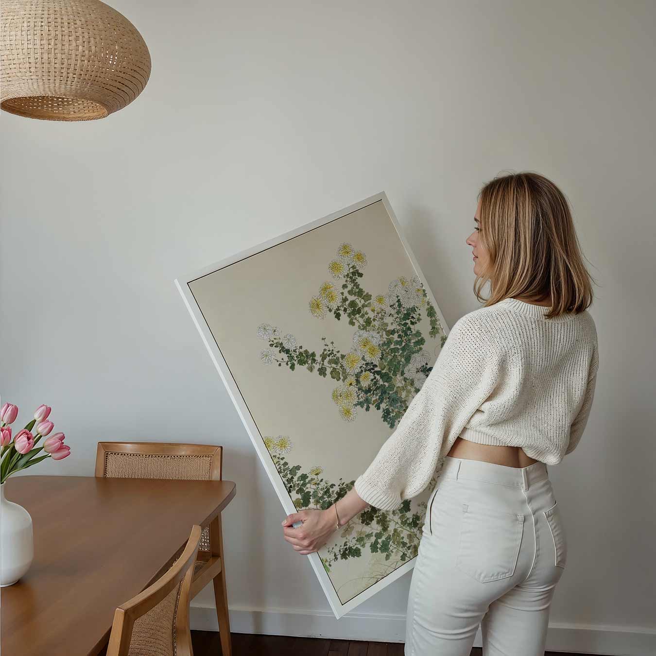 Bloemenpracht in Natuurlijke Harmonie Poster-WallArtistic