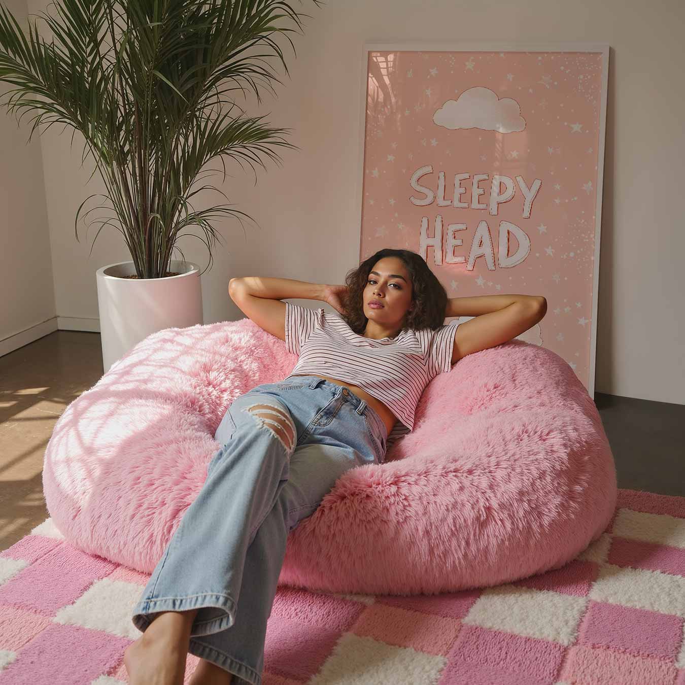 Dromerige "Sleepy Head" Poster