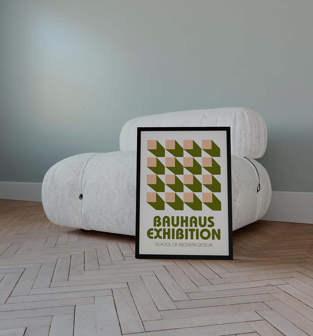 Vormritme en schaduw Poster