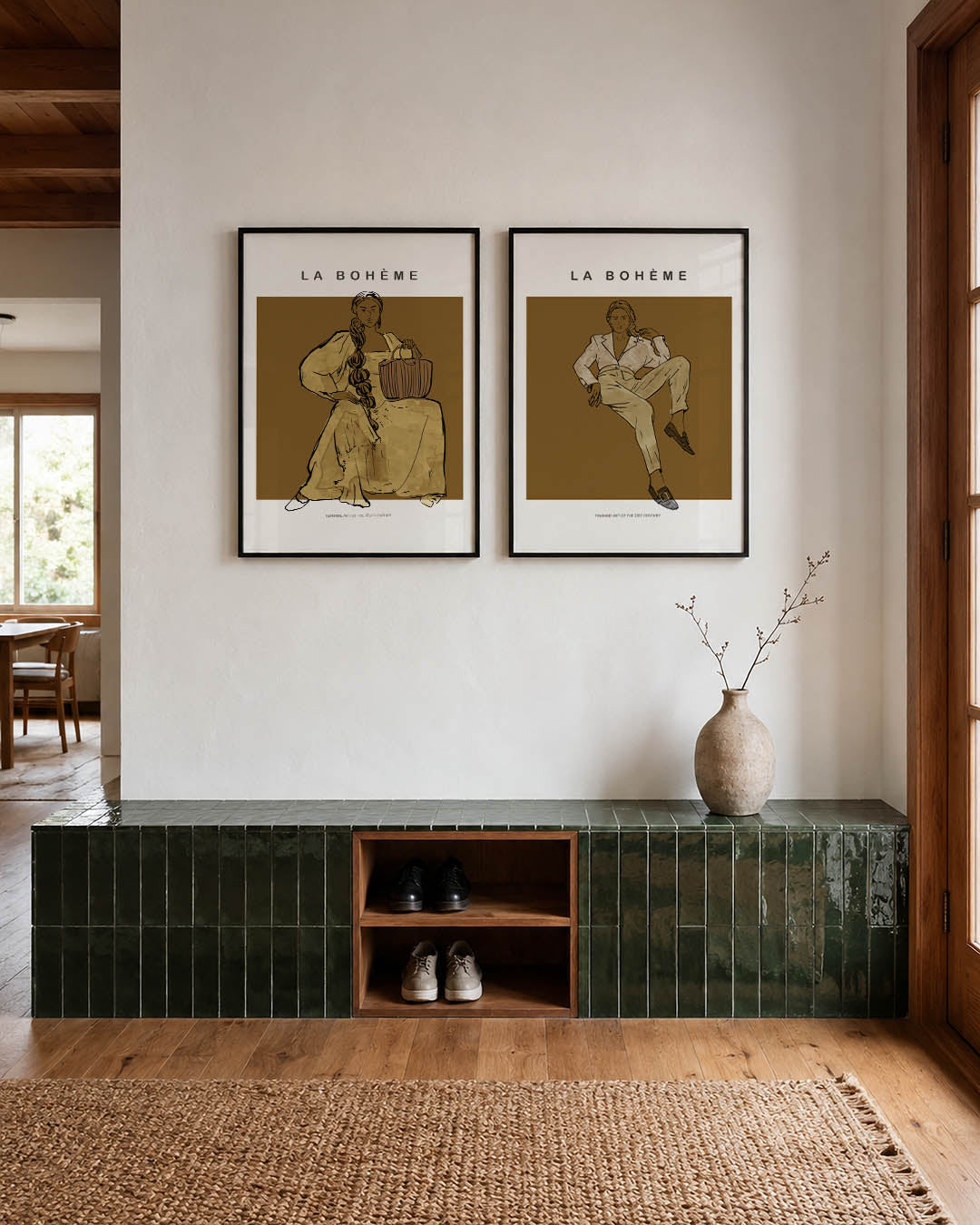 Vrouwelijke elegantie Posterset