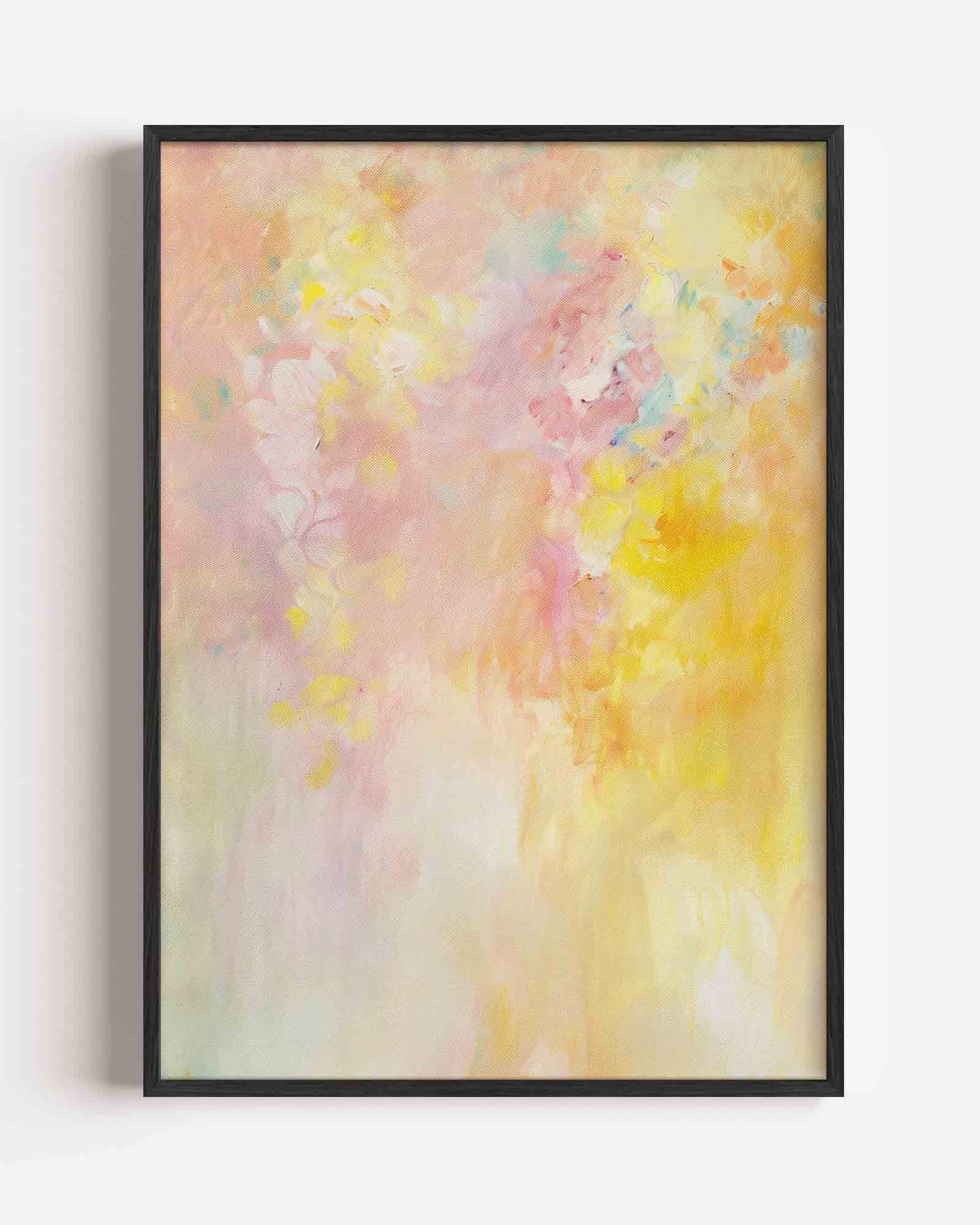 Pastel bloemen Poster