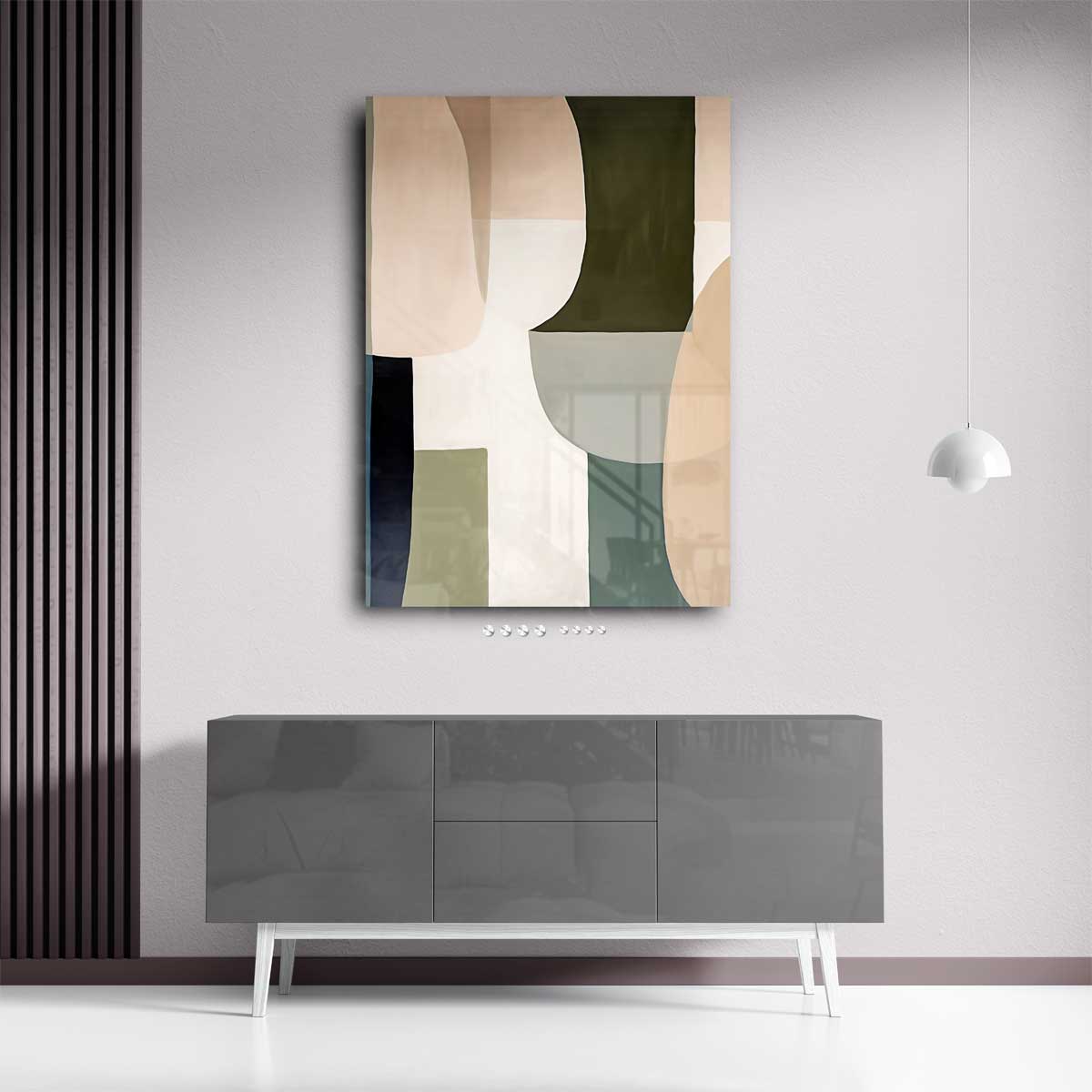 Geometrische Harmonie Kunstwerk-canvas-dibond-plexiglas-wanddecoratie-WallArtistic