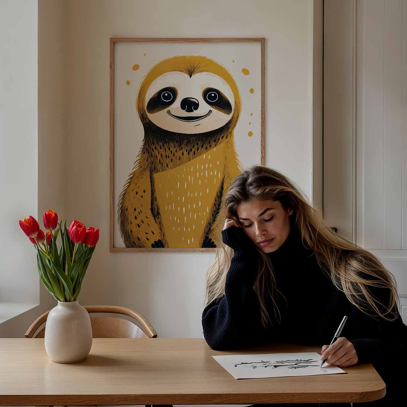 Lieve Luiaard Poster-WallArtistic