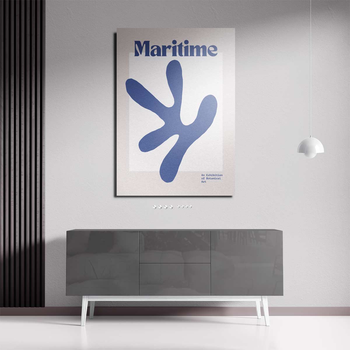 Maritieme Botanische Kunst Kunstwerk-canvas-dibond-plexiglas-wanddecoratie-WallArtistic