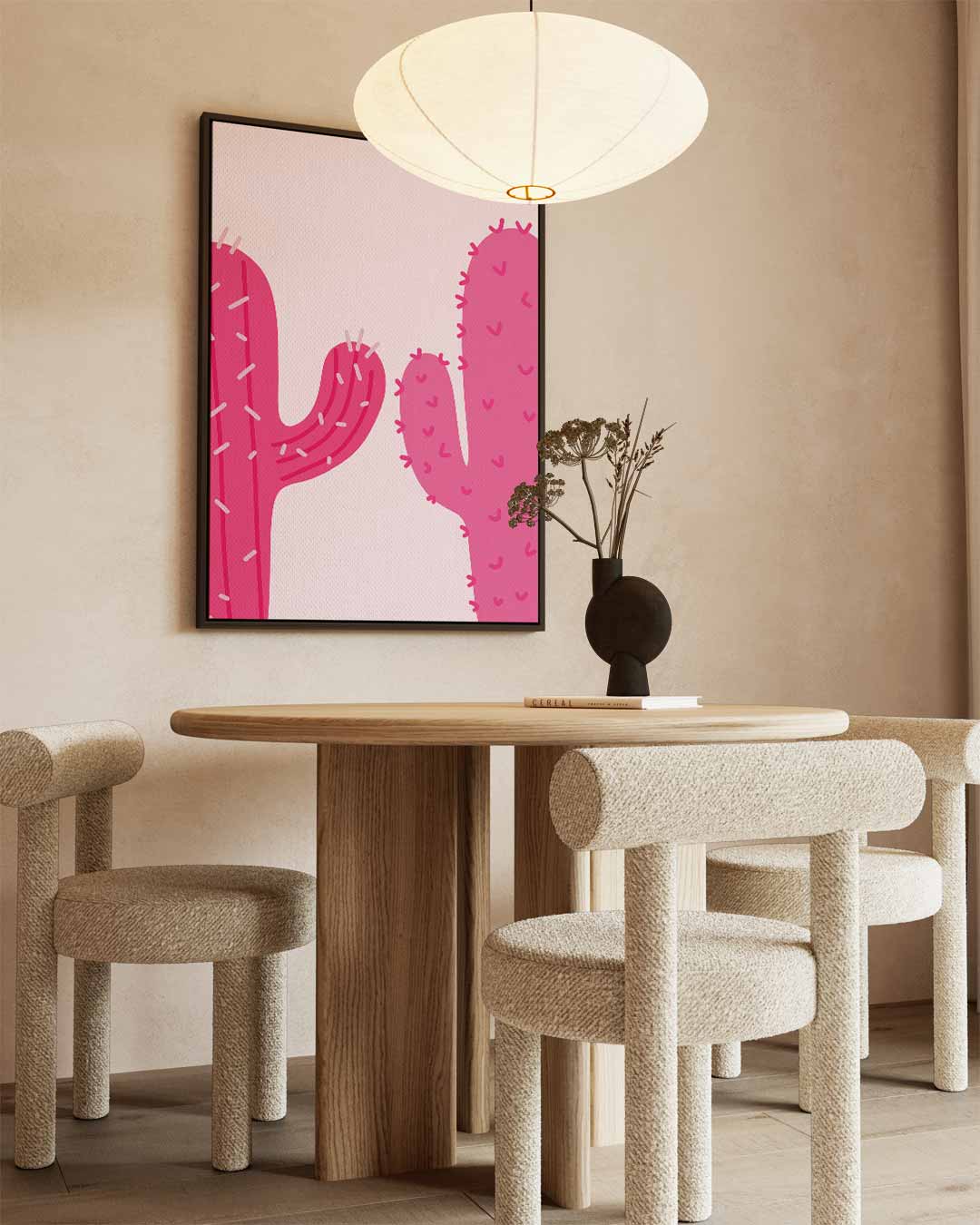 Cactus Dromen Kunstwerk-canvas-dibond-plexiglas-wanddecoratie-WallArtistic