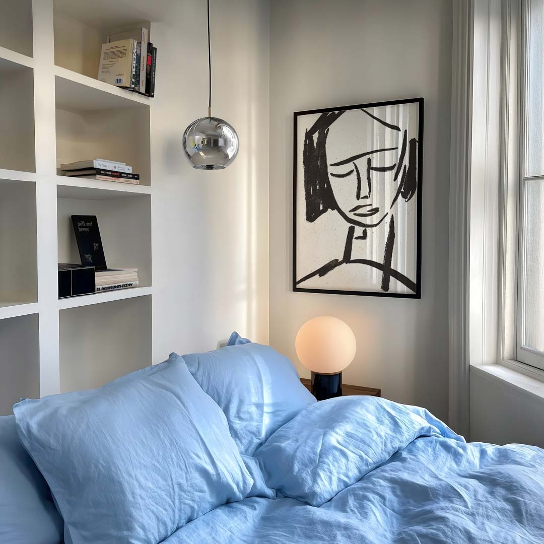 Abstracte Vrouwelijke Lijntekening Poster-WallArtistic