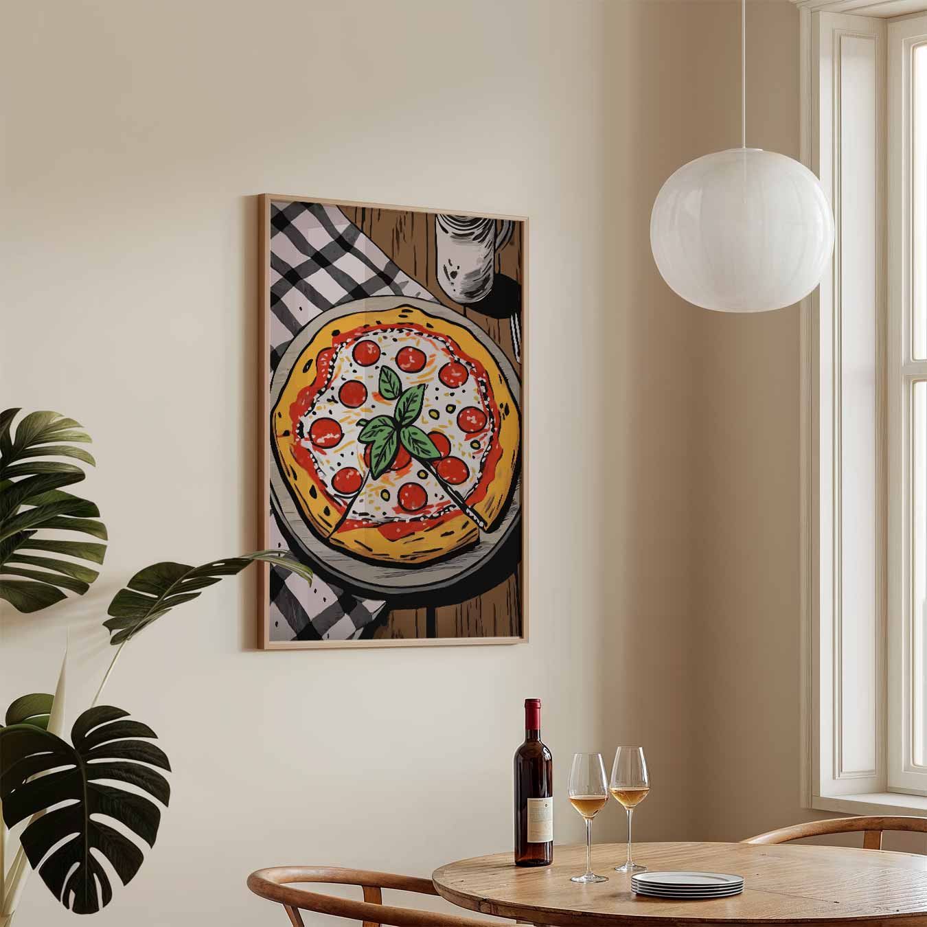 Smakelijke Pizza Art Poster-WallArtistic