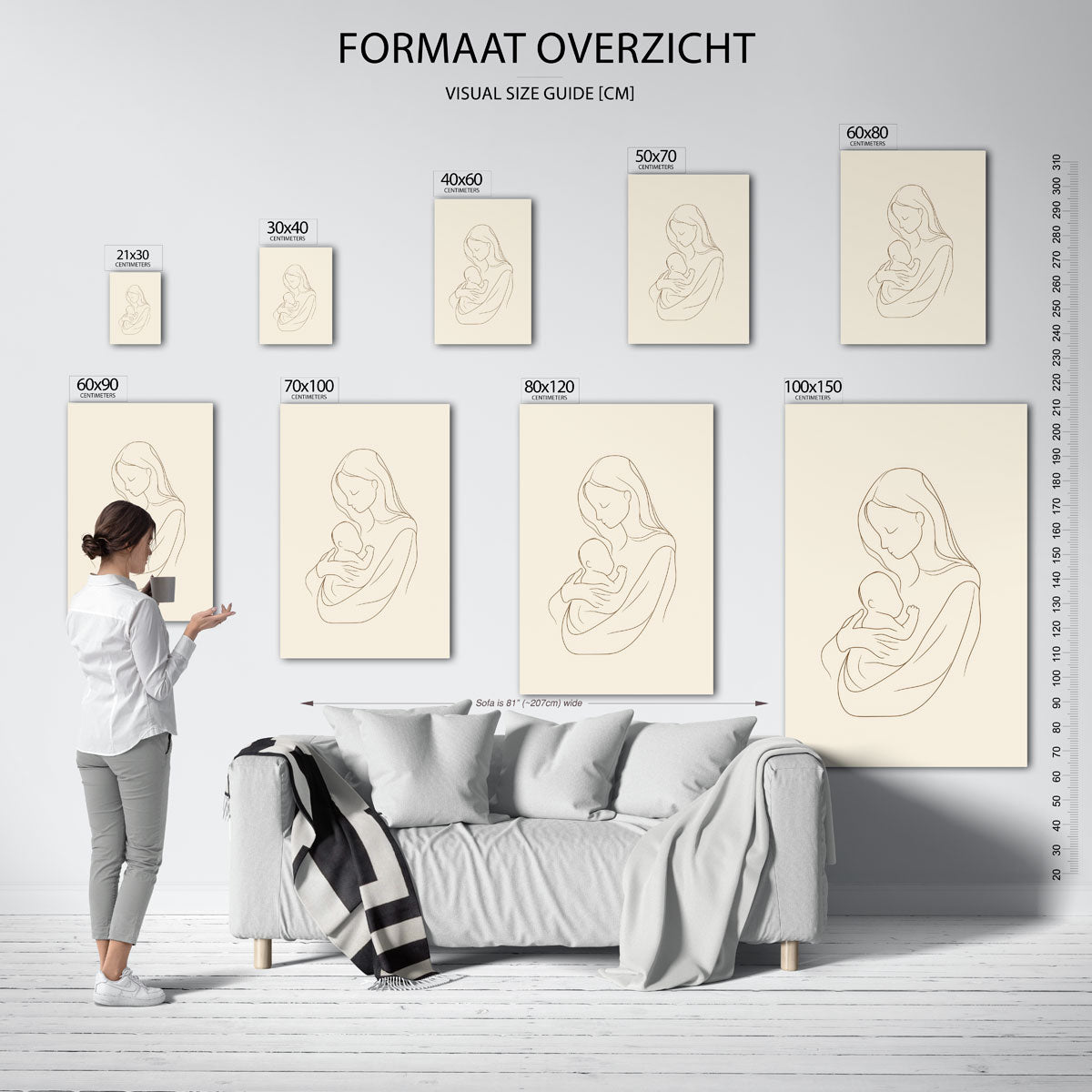 Moeder en kind Poster