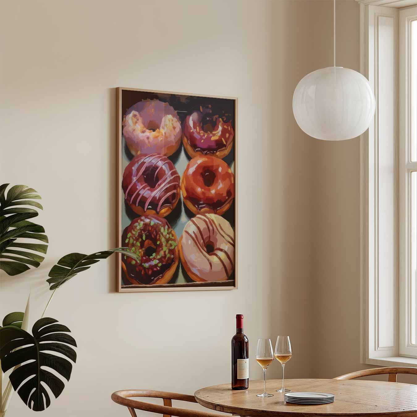 Kleurrijke Donut Poster-WallArtistic