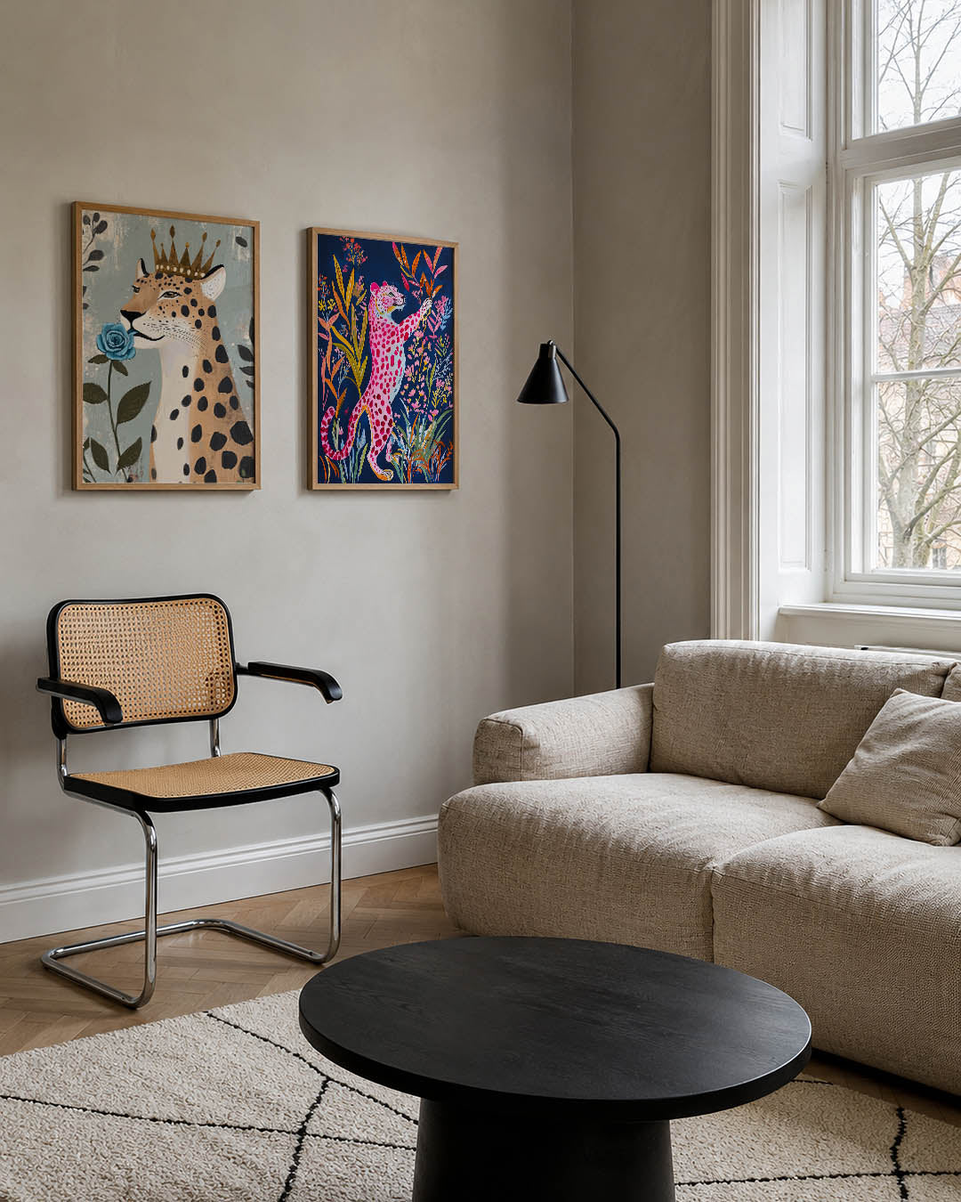 Kroon en bloem Posterset