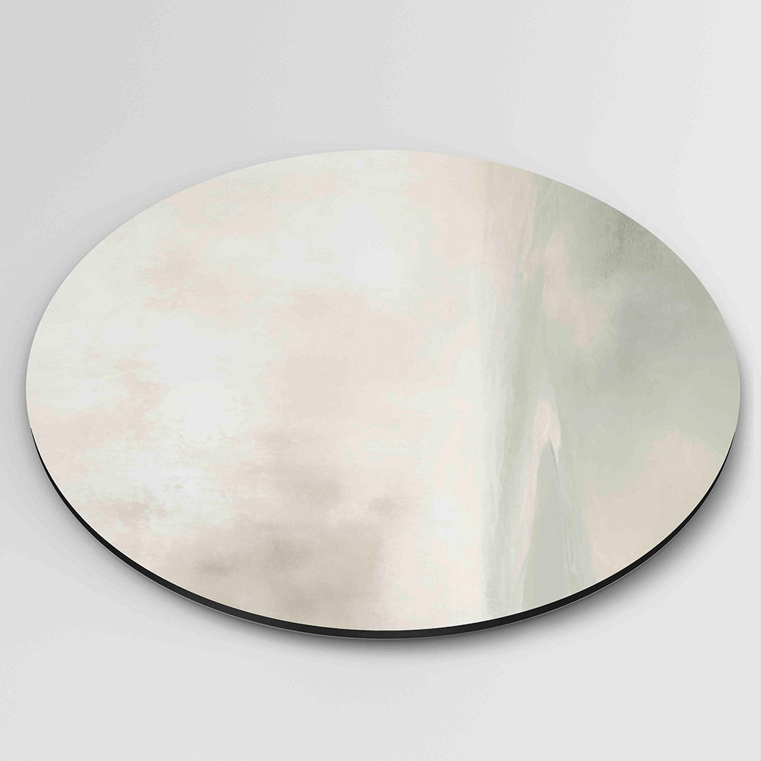 Abstracte beige Muurcirkel