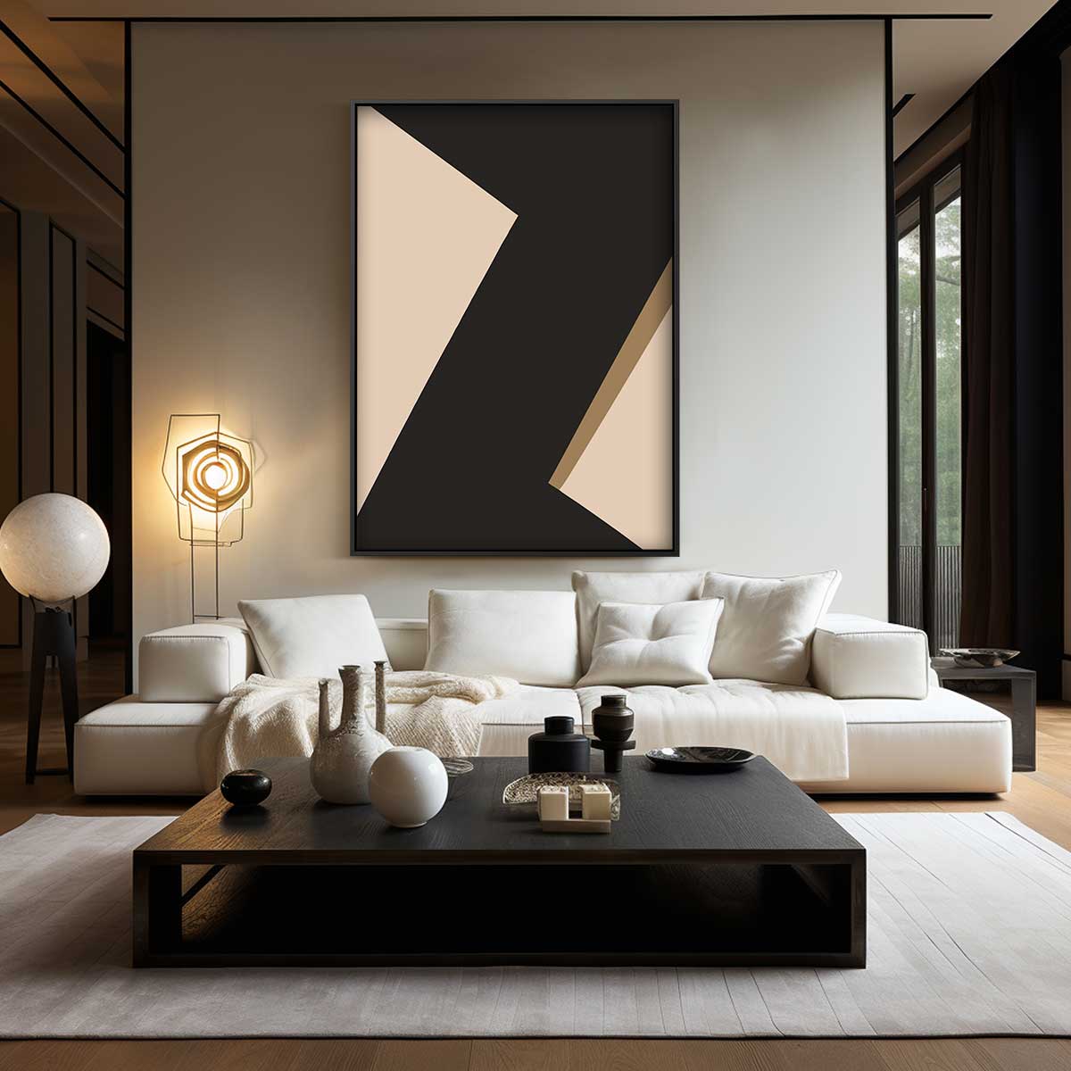 Abstract Elegantie Kunstwerk-canvas-dibond-plexiglas-wanddecoratie-WallArtistic