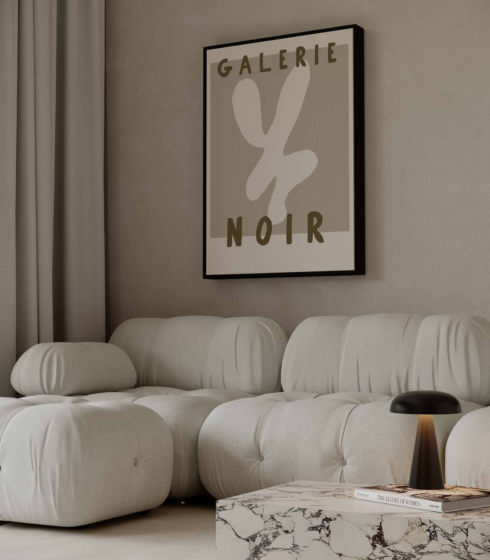Minimalistisch Creatief Abstract in Beige Kunstwerk-canvas-dibond-plexiglas-wanddecoratie-WallArtistic
