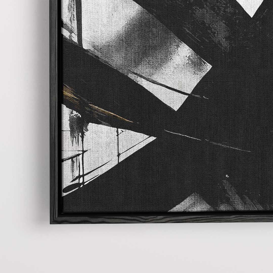 Abstracte Expressie Kunstwerk-canvas-dibond-plexiglas-wanddecoratie-WallArtistic