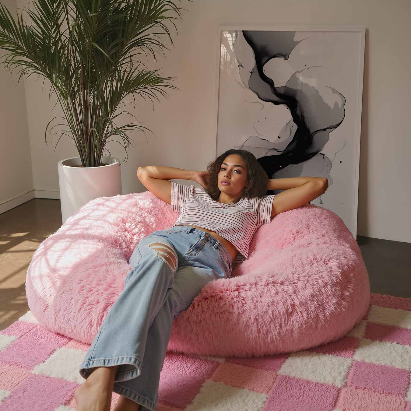 Abstracte Elegantie in Zwart & Wit Poster-WallArtistic