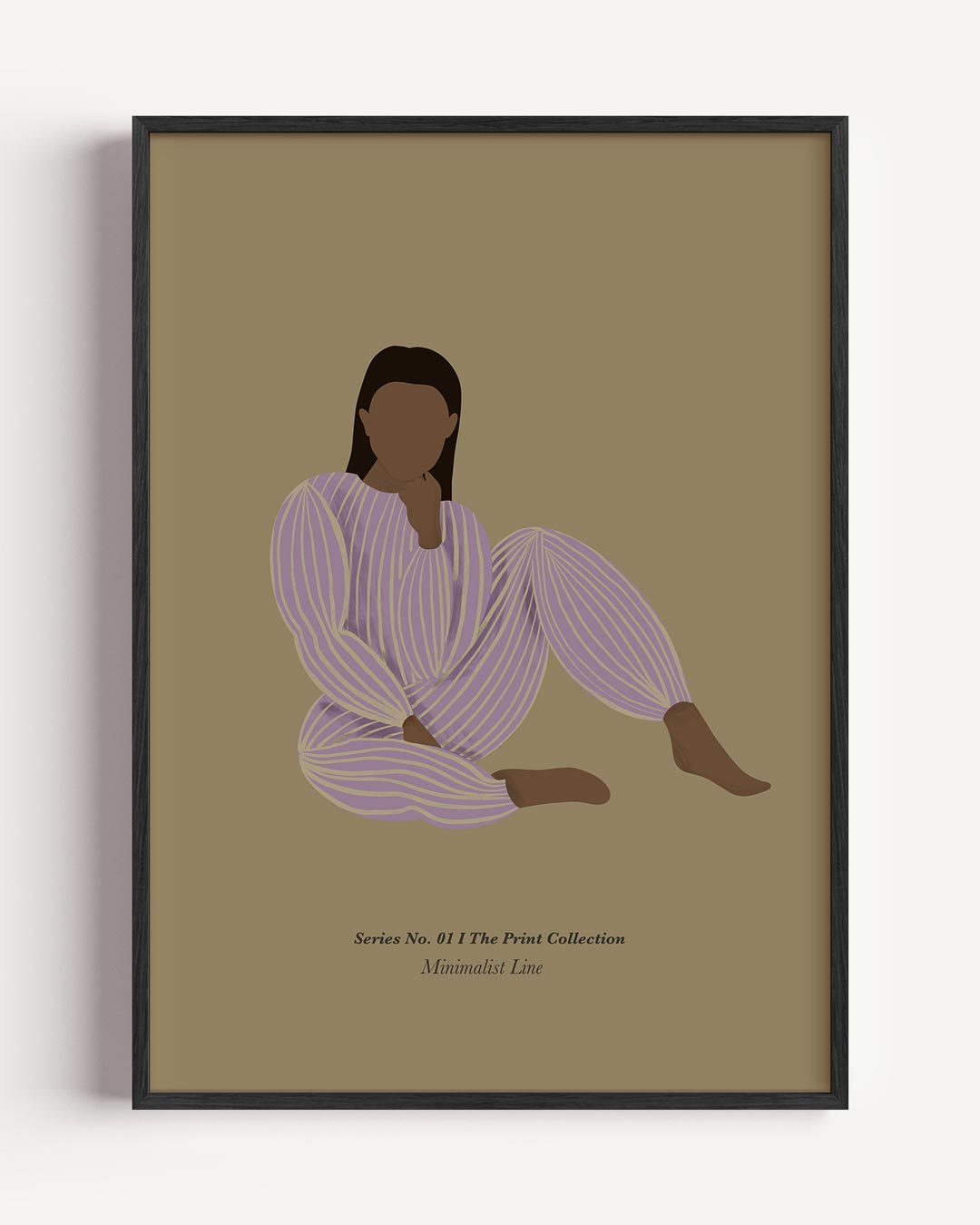 Minimalistische Vrouwelijke Silhouet Poster-WallArtistic