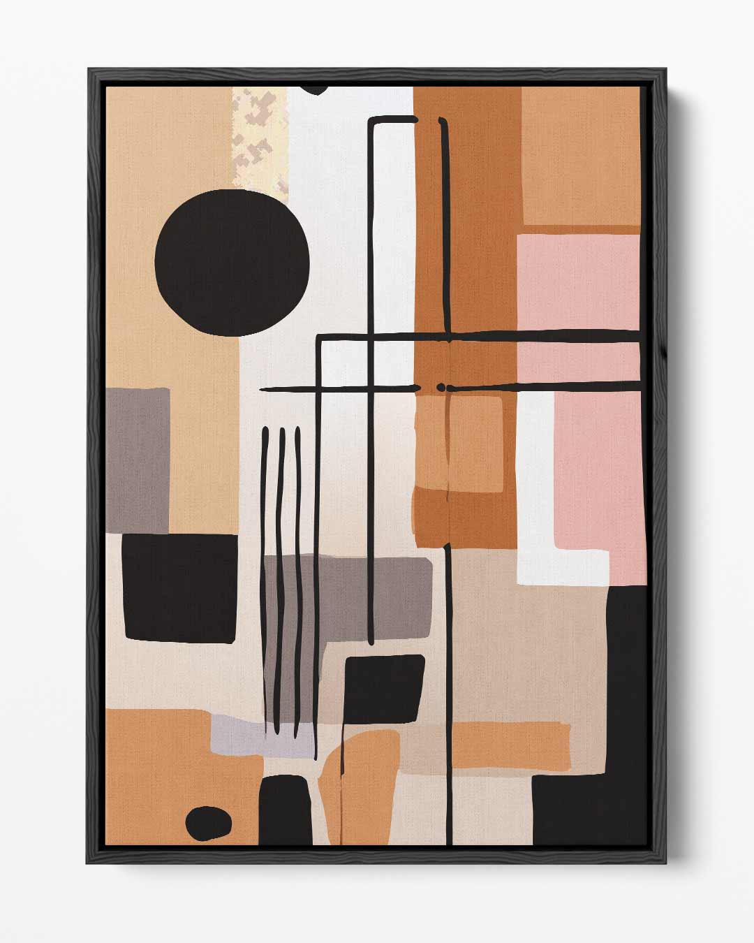 Modern Abstractie Speels Kunstwerk-canvas-dibond-plexiglas-wanddecoratie-WallArtistic