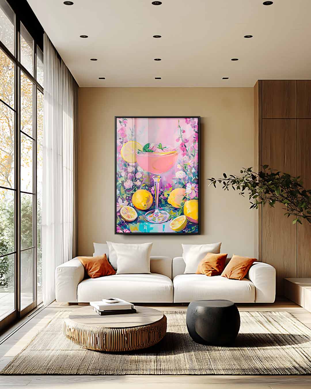 Citrus Bloemenpracht Kunstwerk-canvas-dibond-plexiglas-wanddecoratie-WallArtistic
