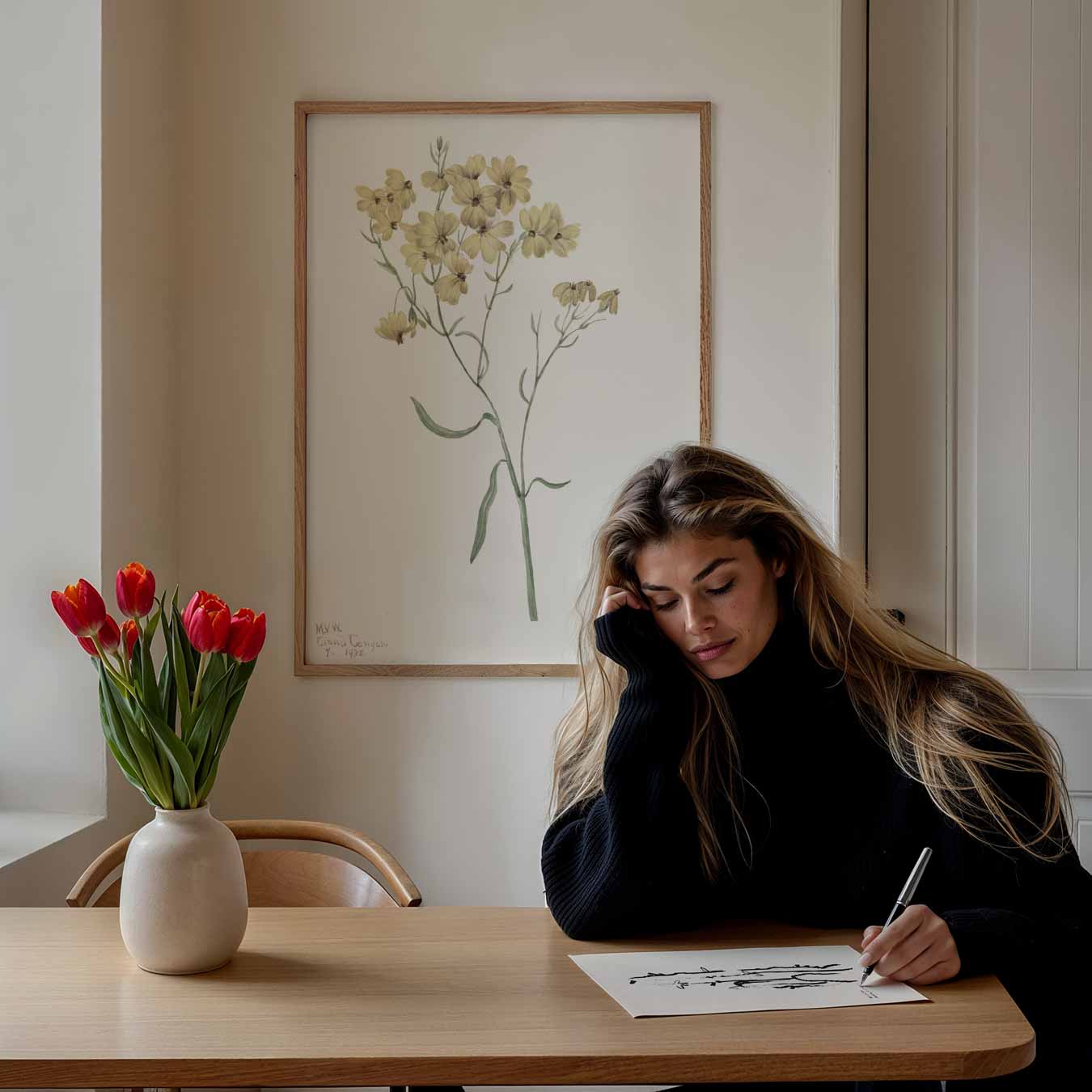 Zongele Bloemenpracht Poster-WallArtistic