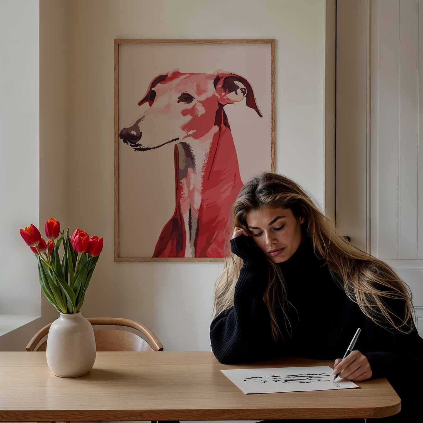 Stijlvolle Greyhound Poster