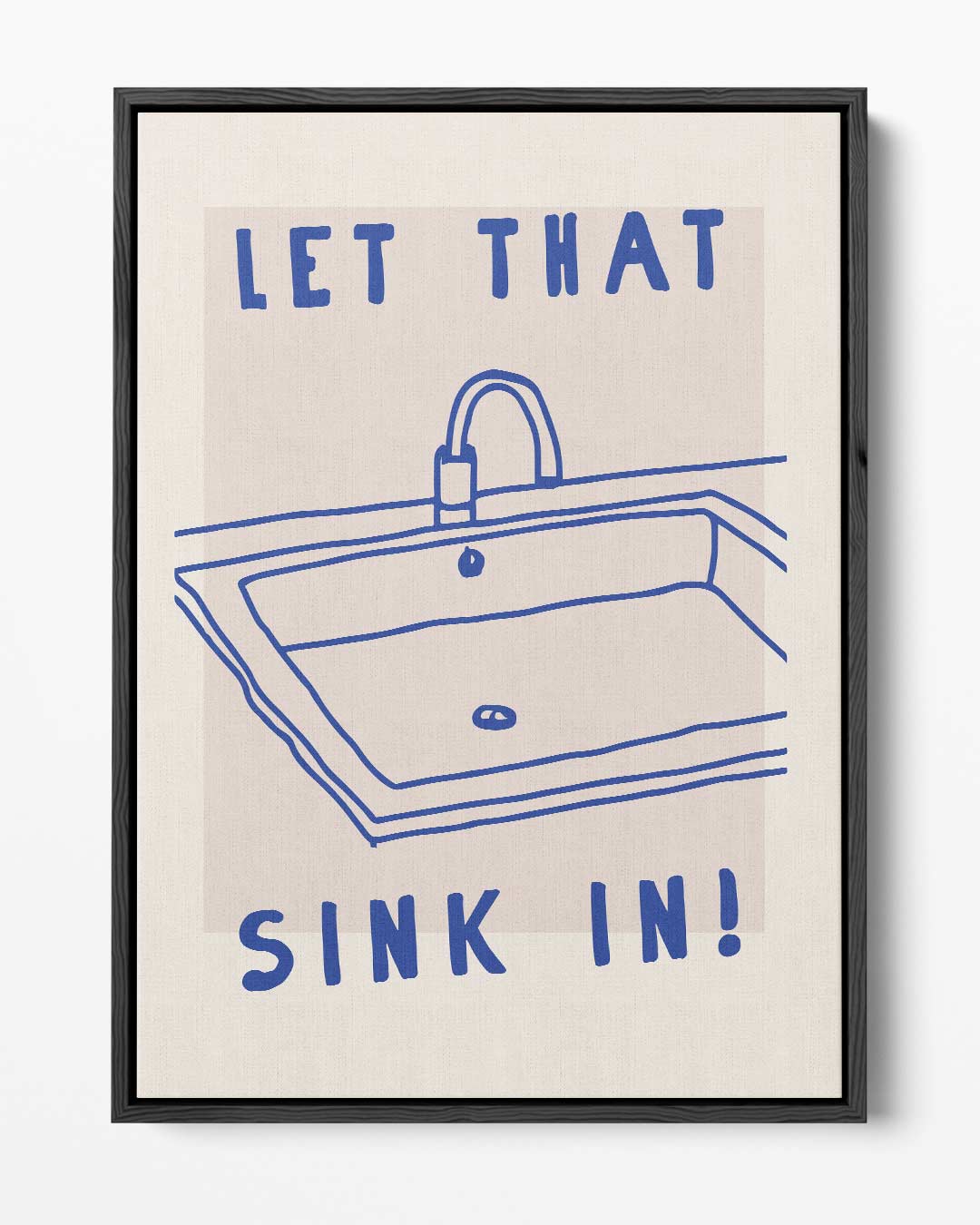 Humoristische Goochelende Gootsteen Print Kunstwerk-canvas-dibond-plexiglas-wanddecoratie-WallArtistic