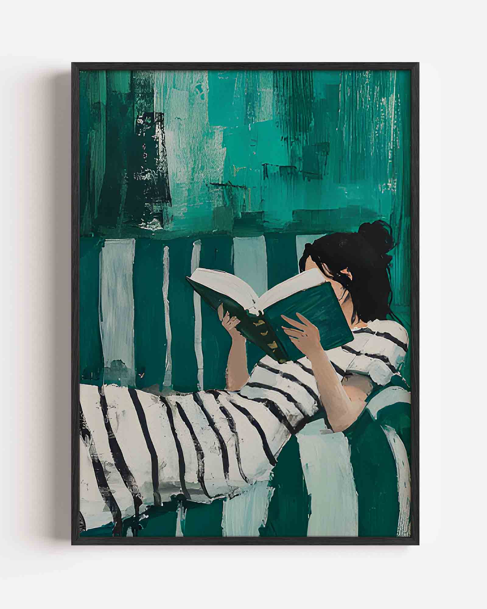 Lezende vrouw Poster