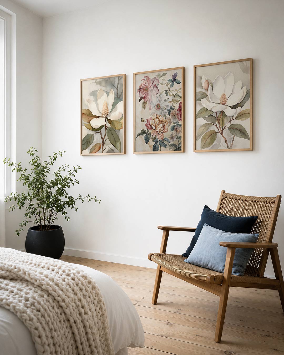 Bloem en bladeren Posterset