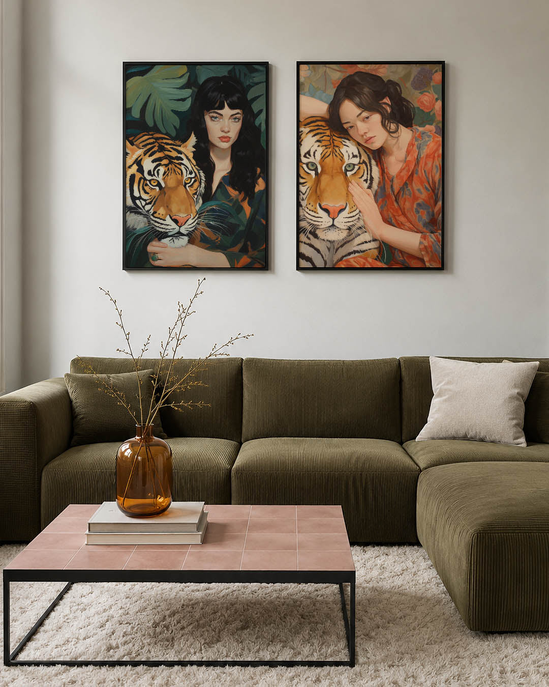 Dier en mens harmonie Posterset