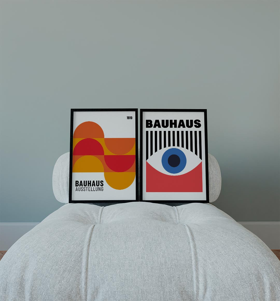 Kleurrijke halve cirkels Posterset