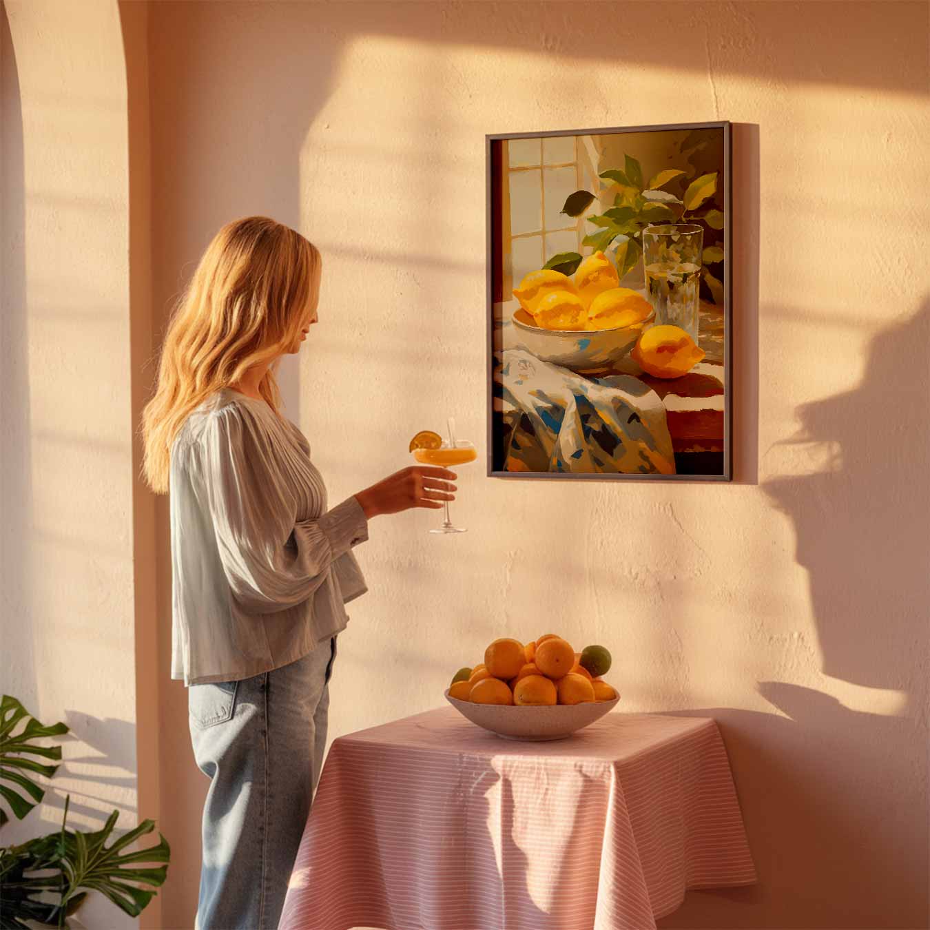 Zomerse Citroenverfrissing Poster-WallArtistic